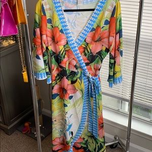 Floral wrap dress